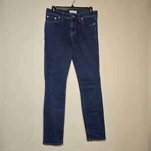 Madewell Jeans Alley Straight Leg Slim Blue Denim Women's Size 29 Stretch